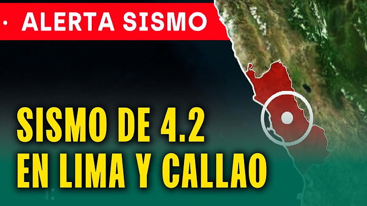 SISMO CON MAGNITUD DE 4.2 EN EL CALLAO