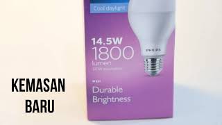 Philips LED & Genie Test Perbandingan ( Comparison ) side by side : 1. Genie 18w 2. LED 8w 3. LED Sc. 