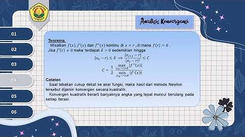 Metode Numerik -- Metode Newton Raphson
