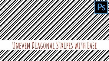 Photoshop - Pattern of uneven diagonal lines
