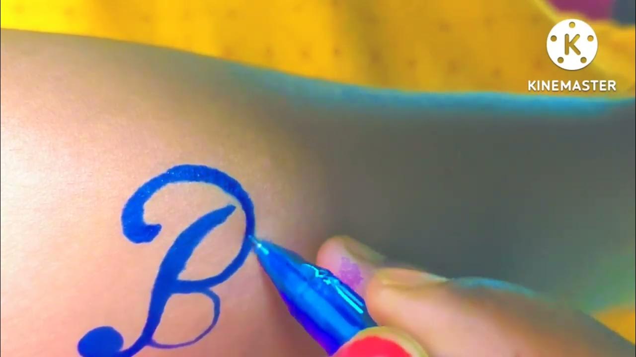B letter tattoo How to make B tattoo on hand b name tattoo/letter