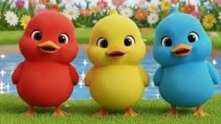 Three Little Colorful Ducks 🦆🎨 | Fun Kids Rhyme | 3D Animated Cartoon | Learning Colors for Kids