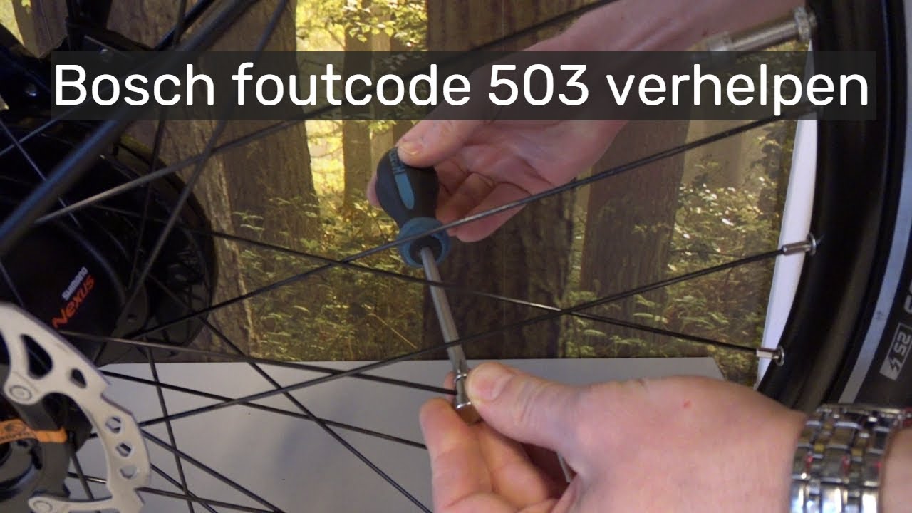 trek elektrische fiets foutcode 503