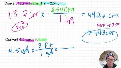 Com.3  - Converting imperial to metric units