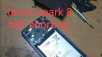 tecno spark 8 half shorting,charging storej problem.