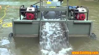 Five Inch Gold Dredge - Testing Runs