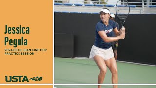 38 Minutes of Jessica Pegula Practicing | 2024 Billie Jean King Cup
