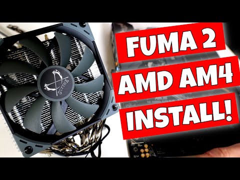 How To Install Scythe Fuma 2 AMD AM3 AM4 Ryzen Platform