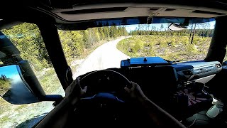 POV Driving Scania 500S - Bypassing a transport point