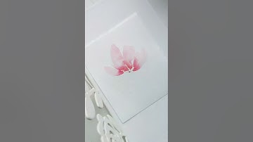 T148- Watercolor painting process [ Hướng Dẫn Vẽ Hoa Bằng Màu Nước Siêu Dễ Cho Người Mới Học ]