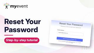 How to Reset Your Password | MyEvent Tutorial
