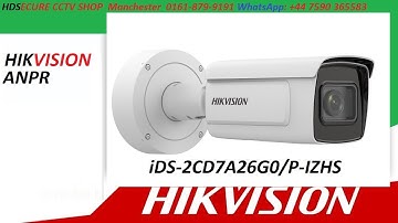 HIKVISION iDS-2CD7A26G0/P-izhs ANPR Number palate recognition IP Camera setup to catch cars plate