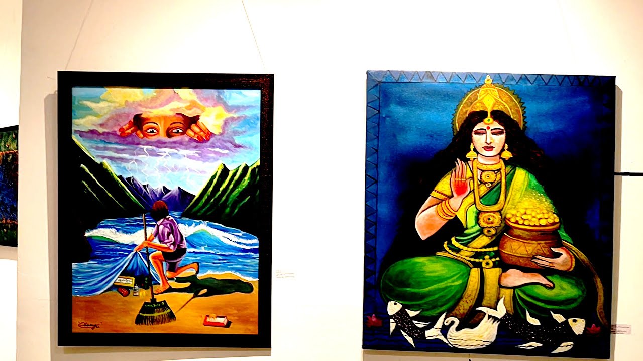 Beautiful Painting Exhibition At State Art Gallery, Hyderabad YouTube