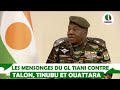 Les mensonges du gl tiani contre talon tinubu et ouattara