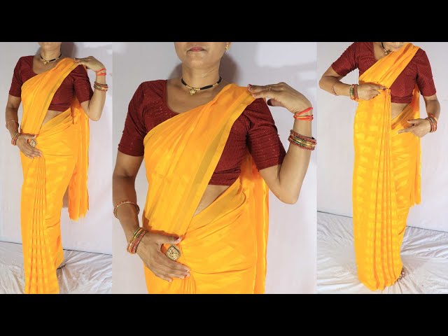 Saree draping tips/saree draping hacks/saree draping tutorial for beginners/saree draping tips 2024 class=