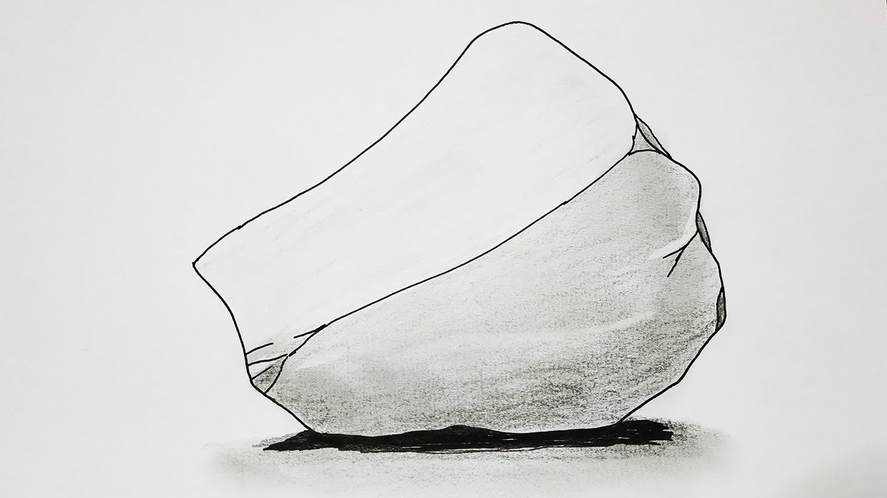 New Rock Sketch Drawing for Kids