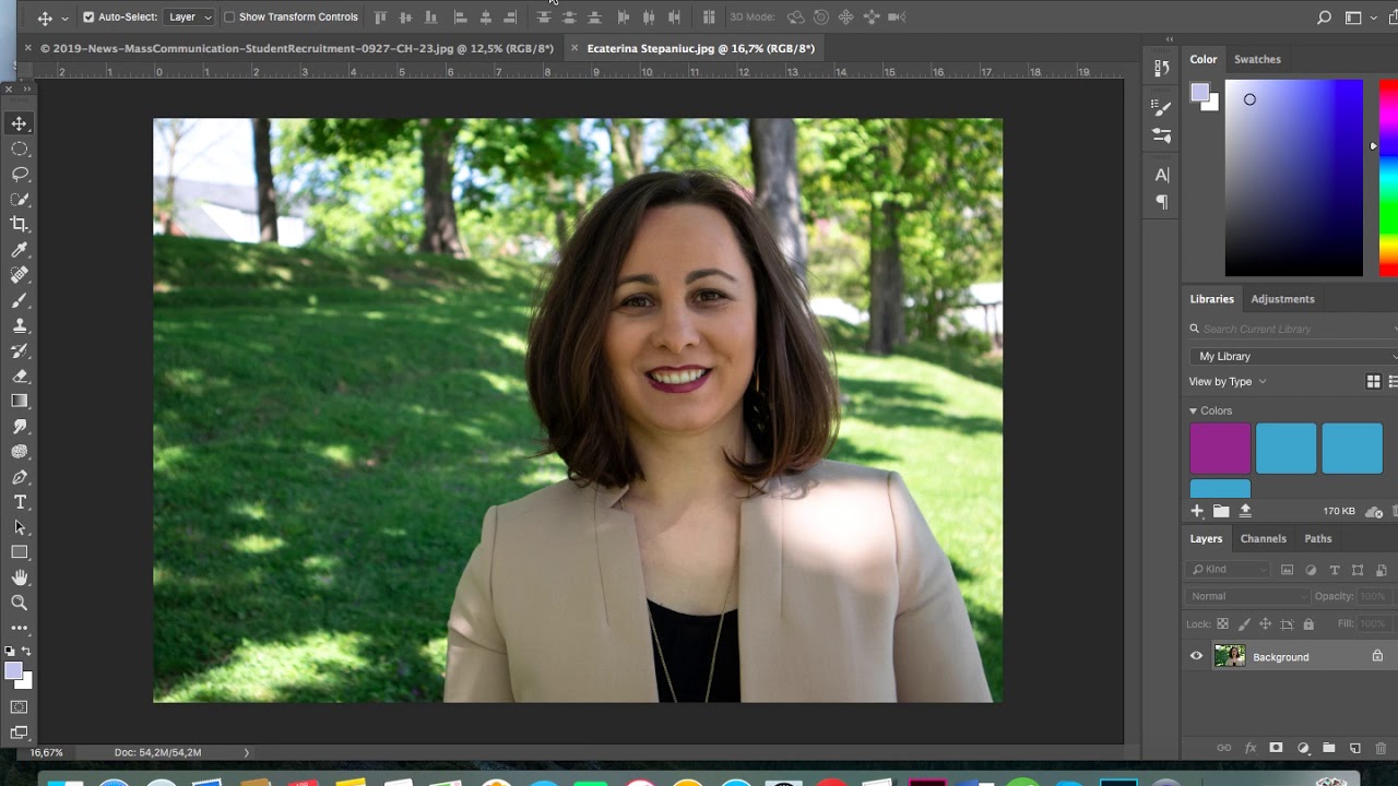 Adobe Portfolio: Create Folder and resize images for Website