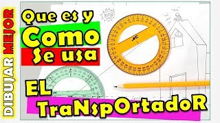COMO  se usa el TRANSPORTADOR y medir ANGULOS 😁👍 GENIAL¡¡¡¡¡¡