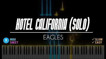 Eagles - Hotel California (Solo) | Easy Piano Tutorial