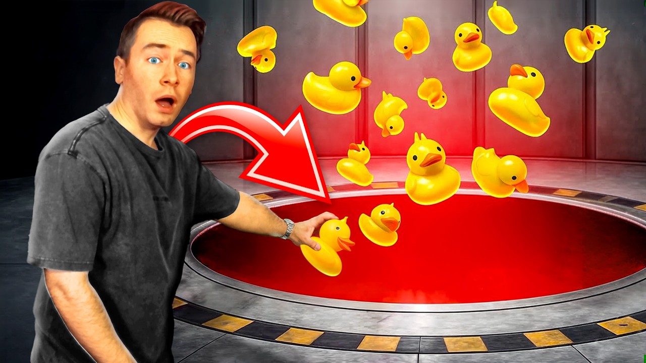 WERFE niemals eine GUMMI ENTE in das LOCH rein...🦆🕳️