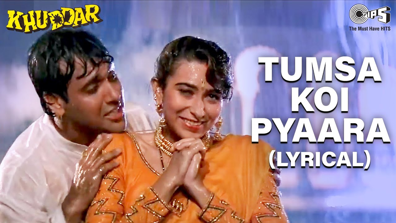 Tumsa Koi Pyaara   Lyrical  Govinda  Karisma Kapoor  Alka Yagnik  Kumar Sanu  Khuddar Movie