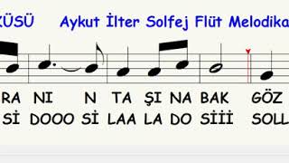Sayfa 50 Ankara Türküsü Ankaranın Taşına Bak Flüt Notası Melodika Notası Solfej