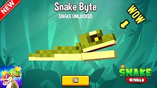 Snake Rivals : NEW SNAKE BYTE SNAKE UNLOCKED! (WORLD RECORD)