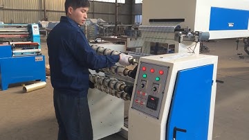 BOPP film coating machine, slitting machine, core loader, core cutter and rewinding machine