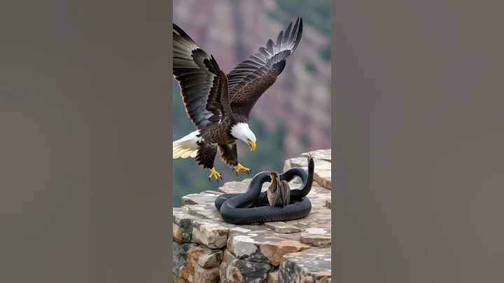 Bird vs Snake 🦜vs🐍 Ai Shorts #birds​ #nature​ #wildlife​