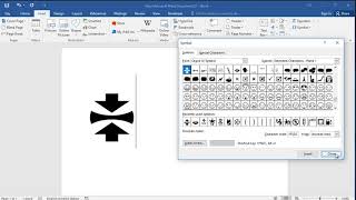 Clamp symbol in word