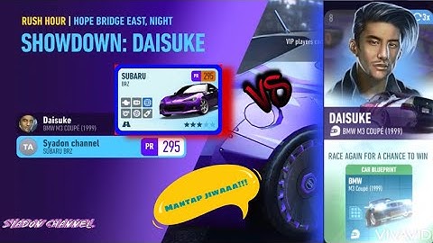 NFS no limits | chapter 3 DAISUKE | car BMW M3 Coupé (daisuke) Vs SUBARU BRZ | final chapter 3