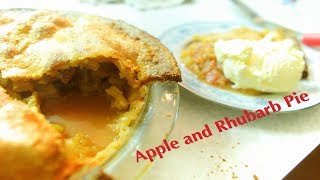 Apple and Rhubarb Pie recipe