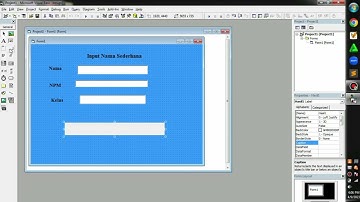 Membuat Program Input Data Nama Sederhana Menggunakan Aplikasi Visual Basic 6.0