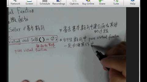 C++ Virtual Function - 5 - 純虛擬函數 (Pure Virtual Function)