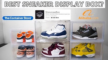 Best Sneaker Display Box??? Container Store vs. ShowcaseBox vs. Alibaba