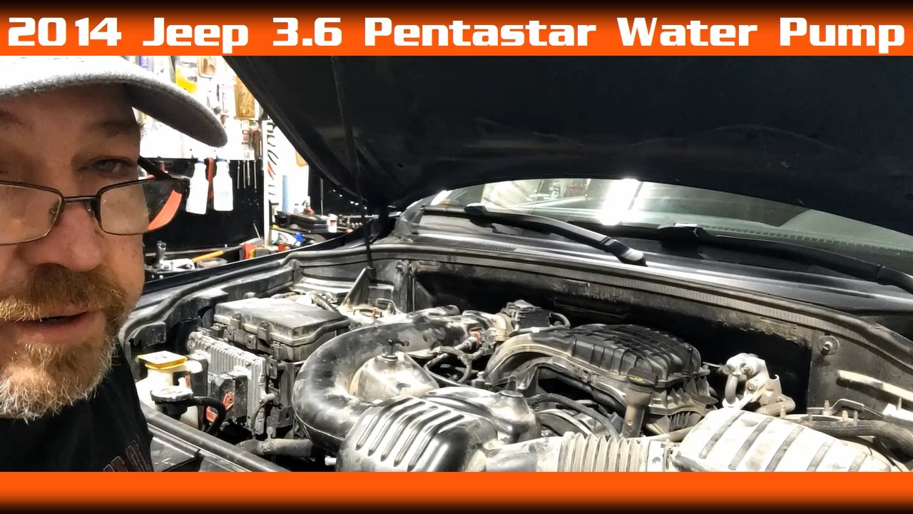 2014 Jeep Grand Cherokee 3.6 Water Pump Replacement #repair #autorepair #tuesday