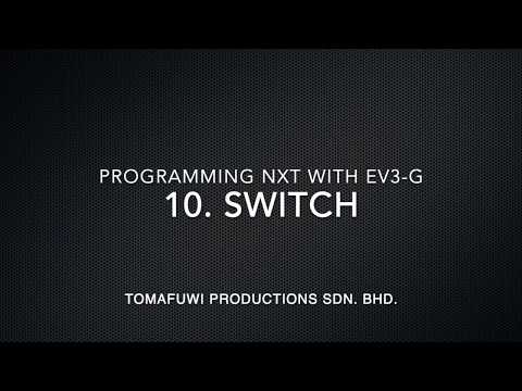 Programming LEGO Mindstorms NXT with EV3-G: 10. Switch