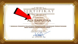 CARA MENGGANTI NAMA DI SERTIFIKAT TANPA MENGHAPUS WATERMARK screenshot 5