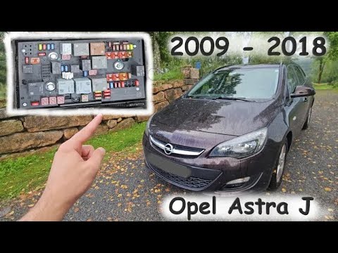 Opel / Vauxhall Astra J - Fuse & Relay box Diagram / Location