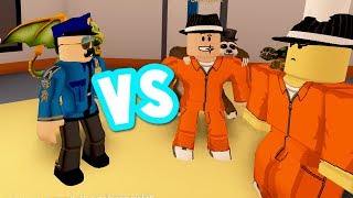 THE CREW BECOMES COPS AND ROBBERS IN ROBLOX!! (Jailbreak Roleplay)