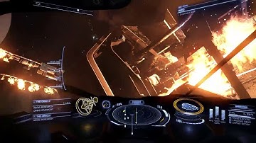 Elite Dangerous: Oracle station damage
