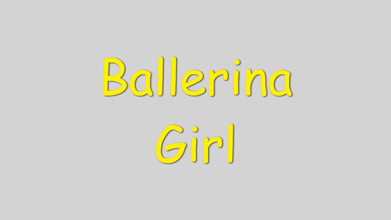 Ballerina Girl Lionel Richie (lyrics) YouTube