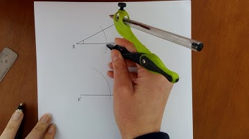 Reproduire un angle en utilisant le compas et la règle