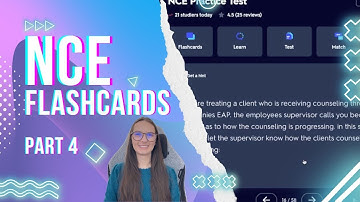 Study Vlog: Quizlet Flashcards of NCE Content Episode 4 | NCE Exam Prep Affiliate LINK IN BIO!