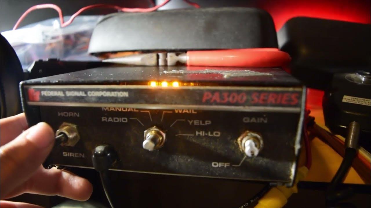 Federal Signal PA 300 Siren Test YouTube