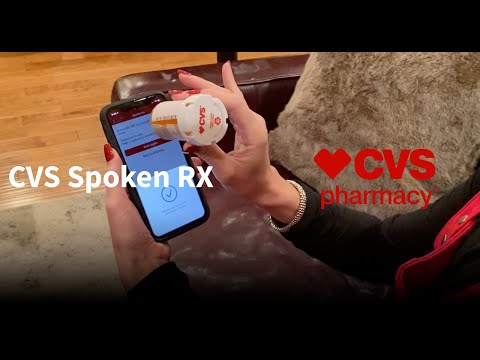 How I read my prescription bottles completely blind! CVS Spoken RX