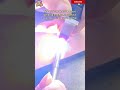 The craftsman used a spot welding machine to weld a stainless steel pipe together