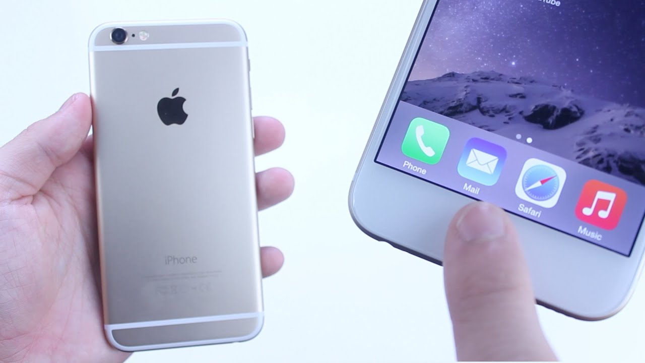 Apple iPhone 6 - Set up TouchID Fingerprint Sensor - YouTube