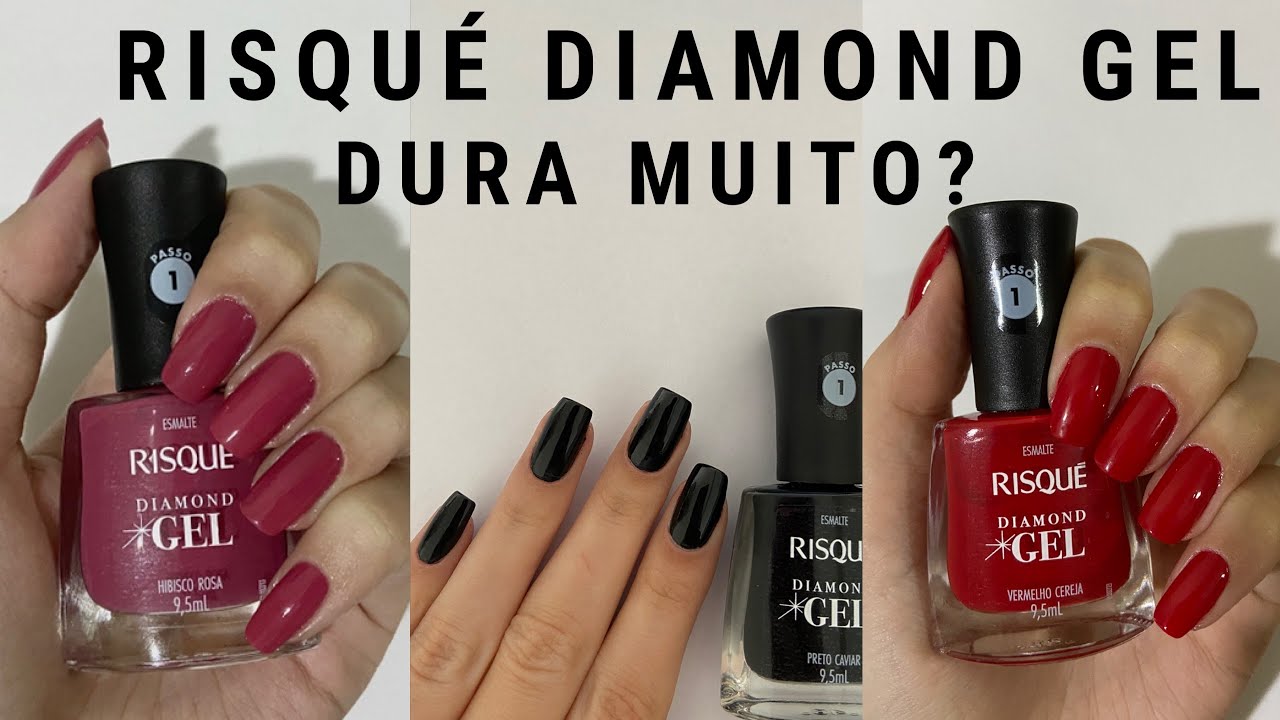 Risqué Diamond Gel, é bom mesmo? Dura muito? Precisa de cabine UV? Vale ...
