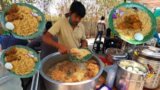 World Famous Hyderabadi CHICKEN BIRYANI | دجاج حيدر أباد الشهير عالمياً | Street food planet